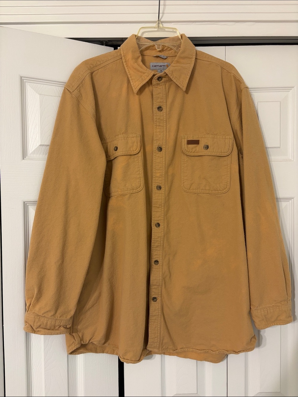 Carhartt Men’s Brown Duck Shirt Jacket
